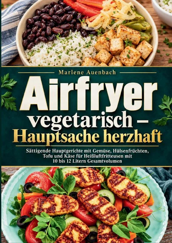 Airfryer vegetarisch ¿ Hauptsache herzhaft – Marlene Auenbach – boek cover