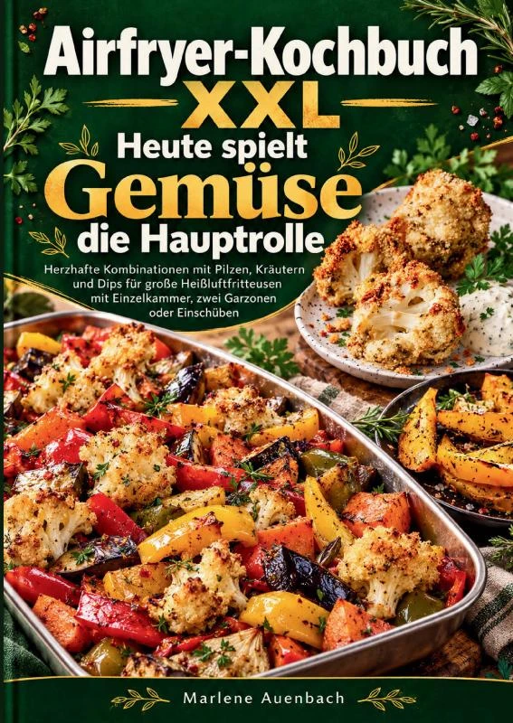 Airfryer-Kochbuch XXL ¿ Heute spielt Gemüse die Hauptrolle – Marlene Auenbach – boek cover