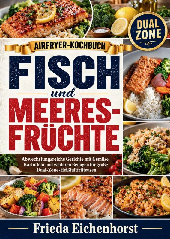 Airfryer-Kochbuch ¿ Fisch und Meeresfrüchte – Frieda Eichenhorst – boek cover