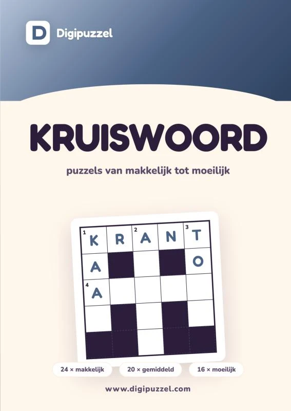 Digipuzzel Kruiswoord – Digipuzzel – boek cover