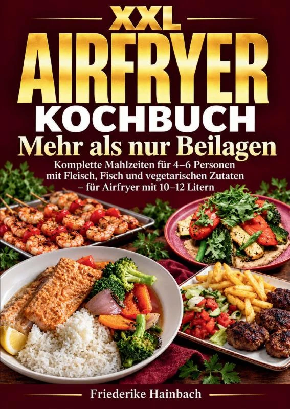 XXL-Airfryer-Kochbuch ¿ Mehr als nur Beilagen – Friederike Hainbach – boek cover