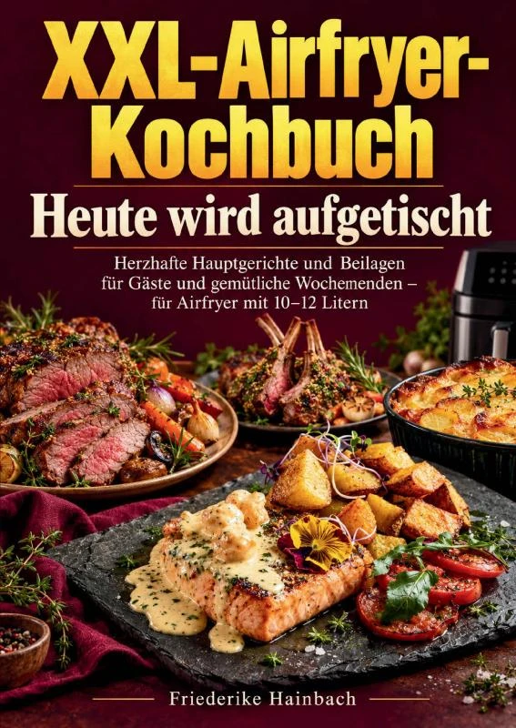 XXL-Airfryer-Kochbuch ¿ Heute wird aufgetischt – Friederike Hainbach – boek cover