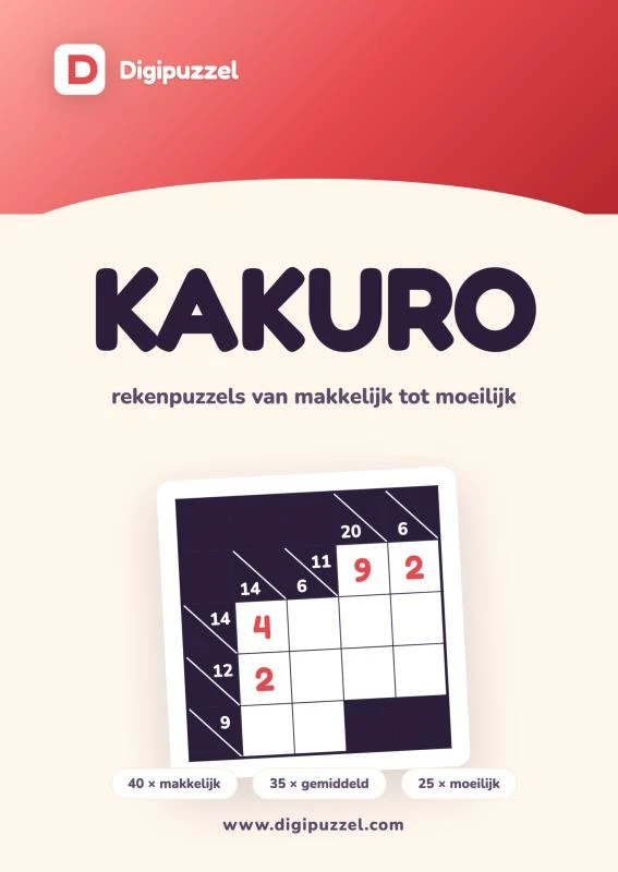 Digipuzzel Kakuro – Digipuzzel – boek cover