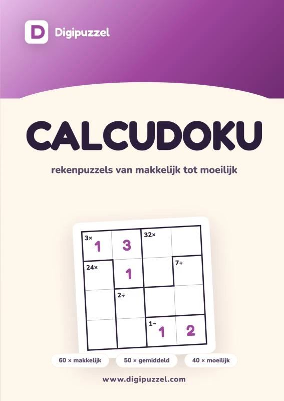 Digipuzzel Calcudoku – Digipuzzel – boek cover