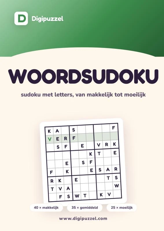 Digipuzzel Woordsudoku – Digipuzzel – boek cover