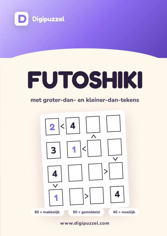 Digipuzzel Futoshiki – Digipuzzel – boek cover
