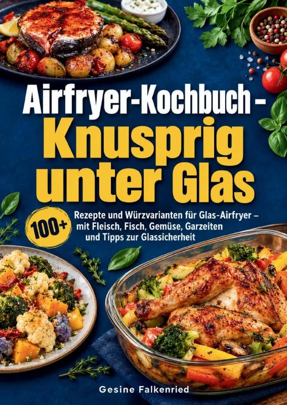 Airfryer-Kochbuch ¿ Knusprig unter Glas – Gesine Falkenried – boek cover