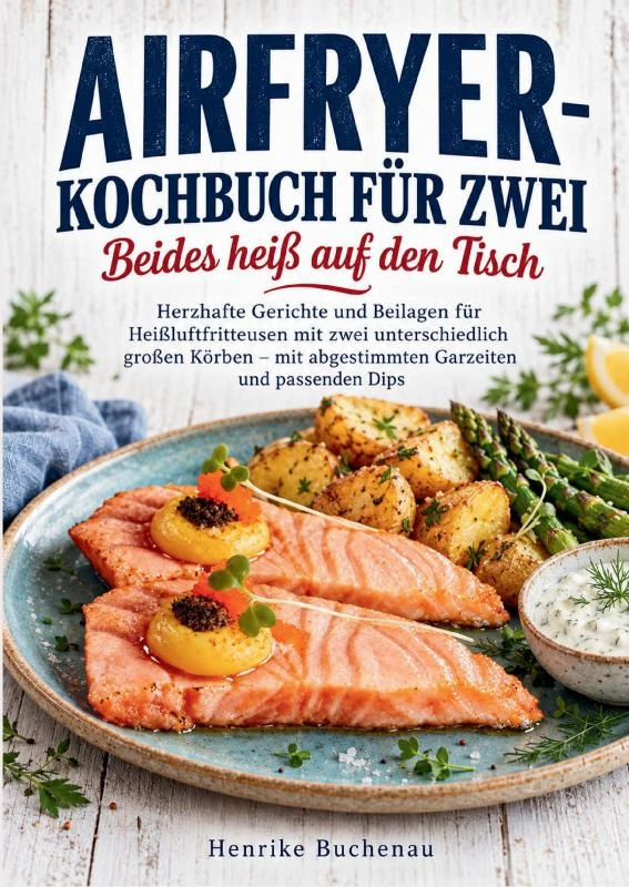 Airfryer-Kochbuch für zwei ¿ Beides heiß auf den Tisch – Henrike Buchenau – boek cover