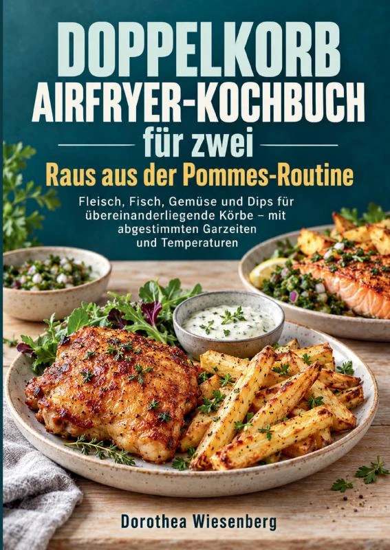 Doppelkorb-Airfryer-Kochbuch für zwei ¿ Raus aus der Pommes-Routine – Dorothea Wiesenberg – boek cover