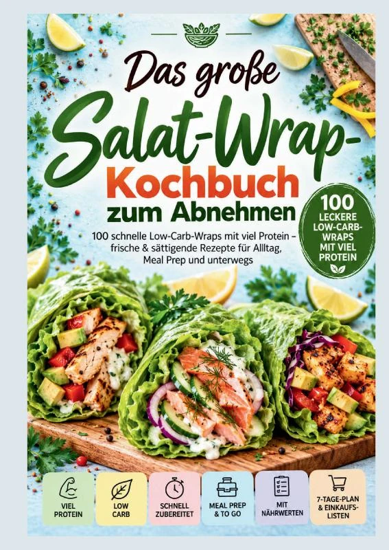 Das große Salat-Wrap-Kochbuch zum Abnehmen – Lea Frischfeld – boek cover