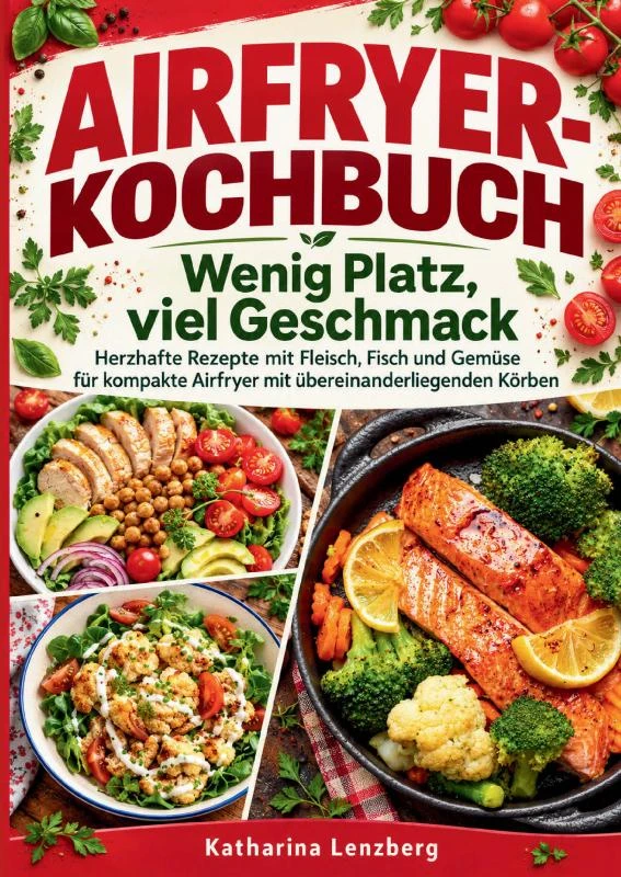 Airfryer-Kochbuch ¿ Wenig Platz, viel Geschmack – Katharina Lenzberg – boek cover
