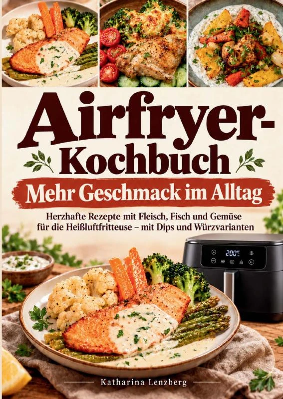 Airfryer-Kochbuch ¿ Mehr Geschmack im Alltag – Katharina Lenzberg – boek cover