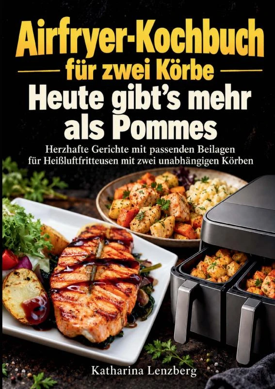 Airfryer-Kochbuch für zwei Körbe ¿ Heute gibt¿s mehr als Pommes – Katharina Lenzberg – boek cover