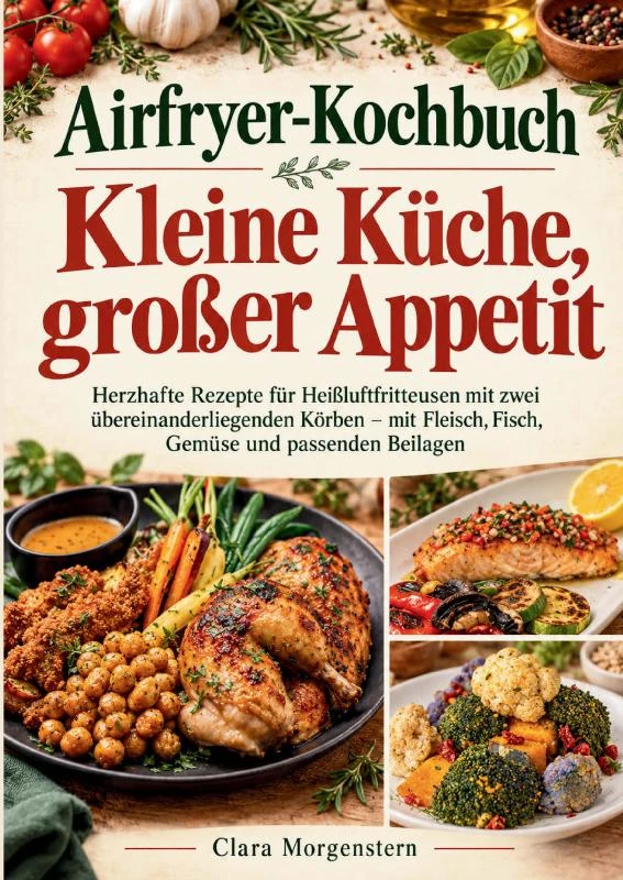 Airfryer-Kochbuch ¿ Kleine Küche, großer Appetit – Clara Morgenstern – boek cover