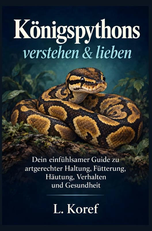 Königspythons verstehen & lieben – L. Koref – boek cover