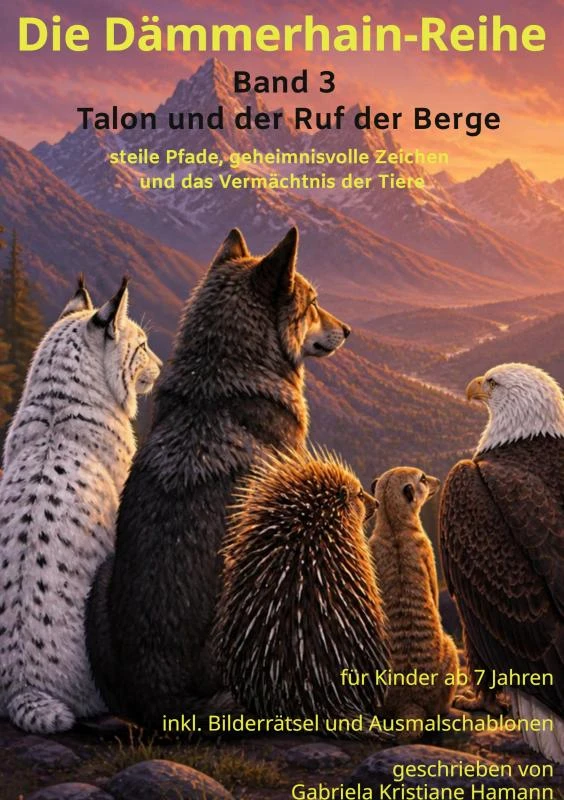 Die Dämmerhain-Reihe - Band 3 - Talon und der Ruf der Berge – Gabriela Kristiane Hamann – boek cover