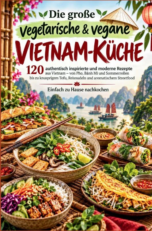 Die große vegetarische & vegane Vietnam-Küche: 120 authentisch inspirierte und moderne Rezepte aus Vietnam – Linh Wenzel – boek cover