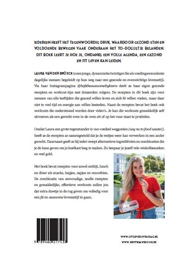 Be fit, be awesome – Laura Van den Broeck – boek cover