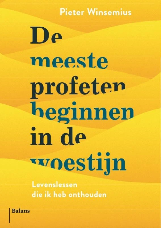 De meeste profeten beginnen in de woestijn – Pieter Winsemius – boek cover