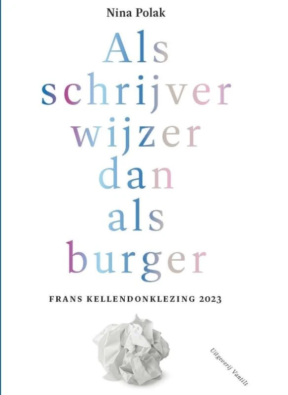 Als schrijver wijzer dan als burger – Nina Polak – boek cover
