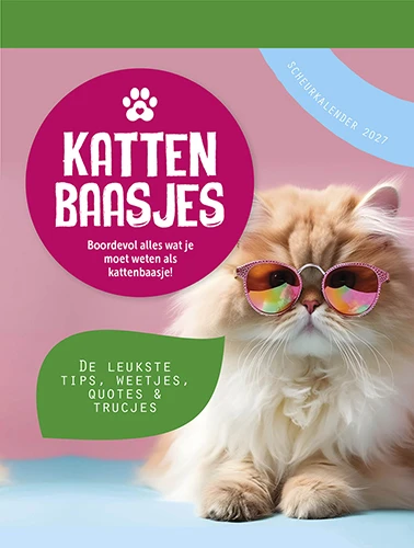 Scheurkalender 2027 Kattenbaasjes – boek cover
