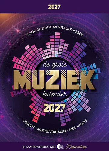 Scheurkalender 2027 De grote muziekkalender – Hitjescollege – boek cover