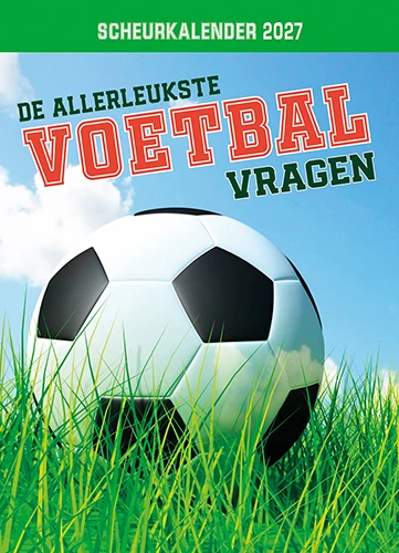 Scheurkalender 2027 De allerleukste voetbalvragen – boek cover