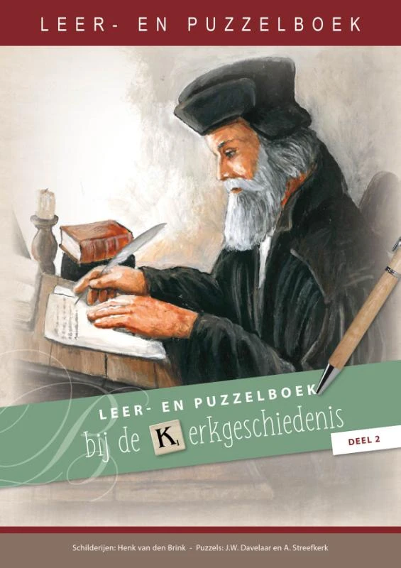 Leer- en puzzelboek bij de kerkgeschiedenis, deel 2 – Dw Davelaar – boek cover
