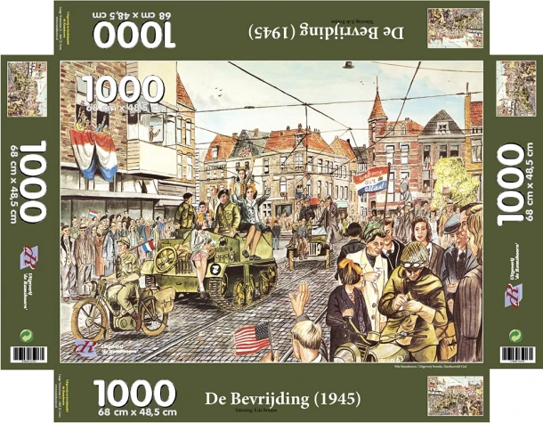 Puzzel De Bevrijding 1945 – Mj Ruissen – boek cover