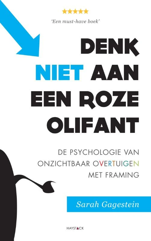 Denk niet aan een roze olifant – Sarah Gagestein – boek cover