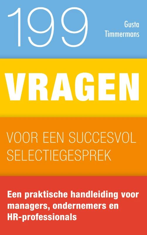 199 vragen voor een succesvol selectiegesprek – Gusta Timmermans – boek cover