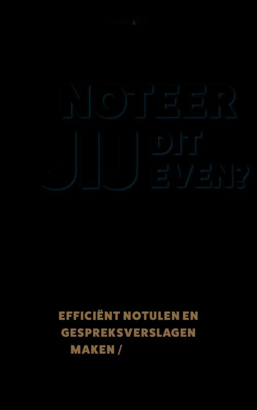 Noteer jij dit even? – Ellis Buis – boek cover