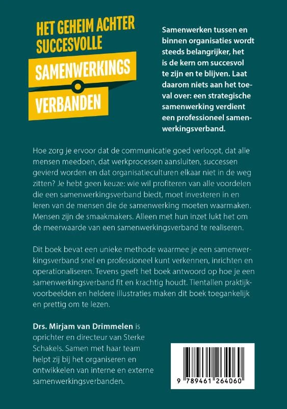Het geheim achter succesvolle samenwerkingsverbanden – Mirjam van Drimmelen – boek cover