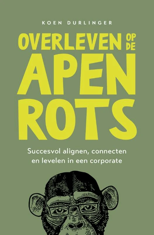 Overleven op de apenrots – Koen Durlinger – boek cover