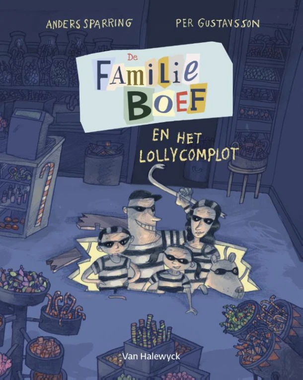 De familie Boef en het lollycomplot – Anders Sparring – boek cover