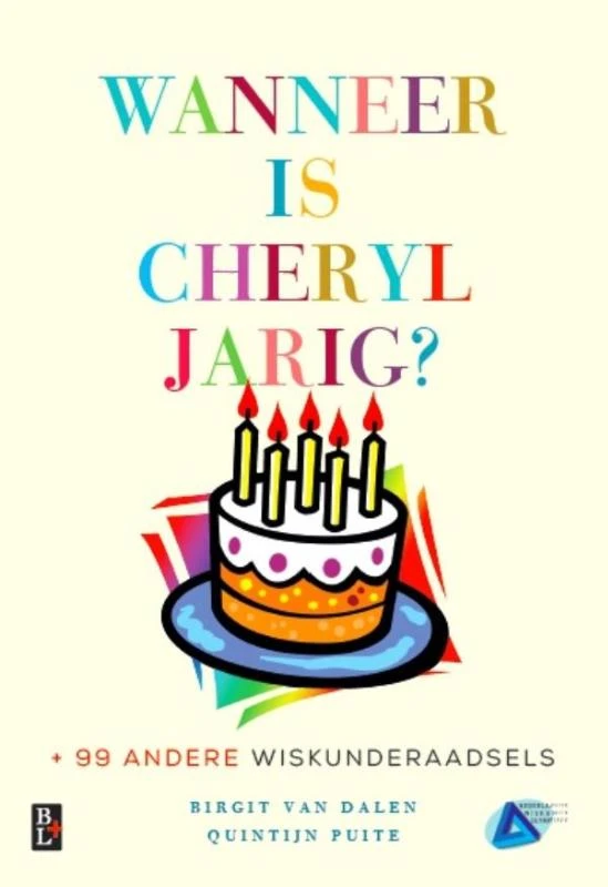 Wanneer is Cheryl jarig? – Birgit van Dalen – boek cover