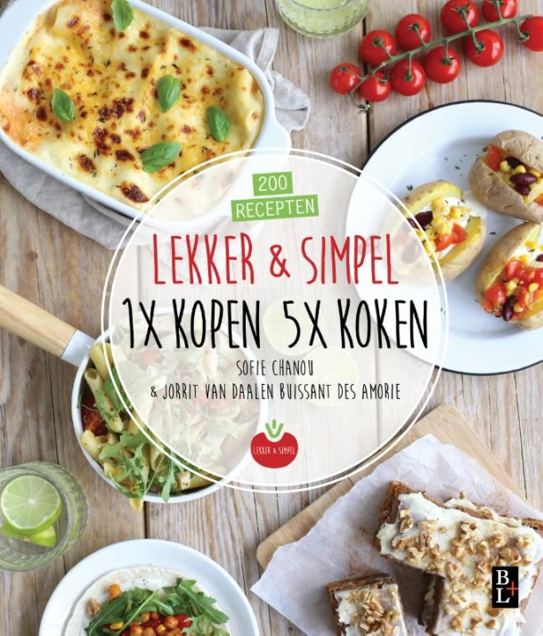 Lekker & Simpel. 1x kopen 5x koken – Sofie Chanou – boek cover