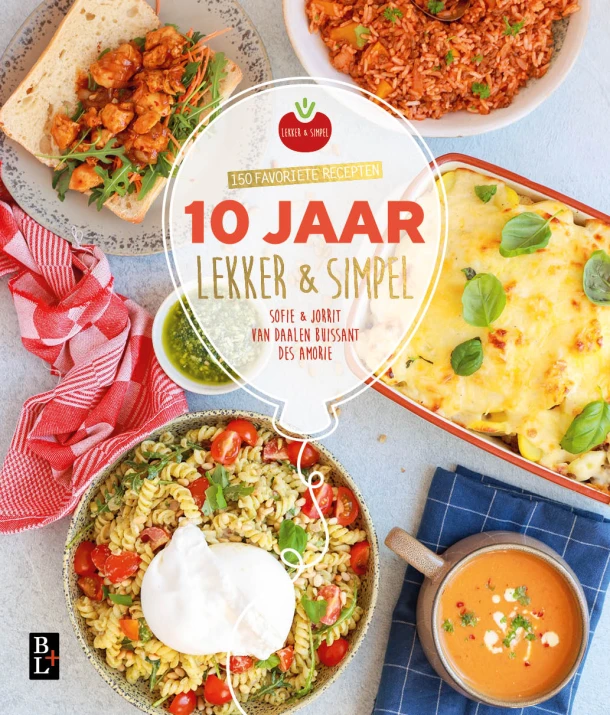 Lekker & simpel 10 jaar – Sofie van Daalen Buissant des Amorie – boek cover