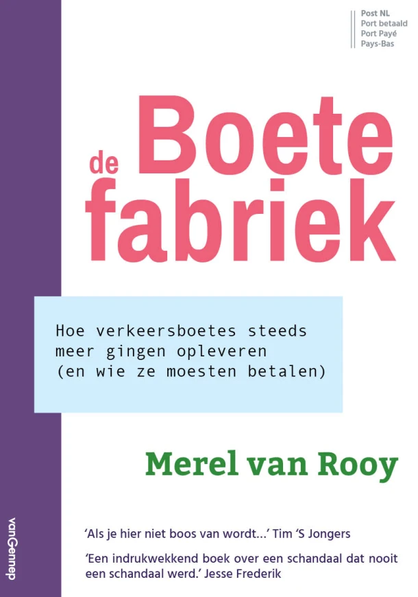 De boetefabriek – Merel van Rooy – boek cover