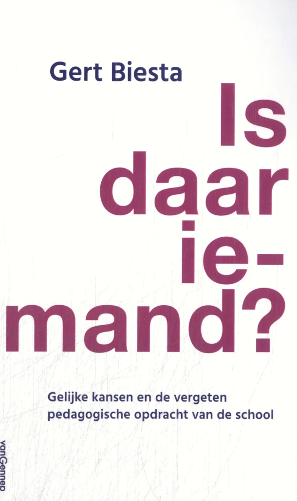 IS DAAR IEMAND? – Gert Biesta – boek cover