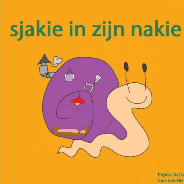 Sjakie in zijn nakie – Toos van Riet – boek cover