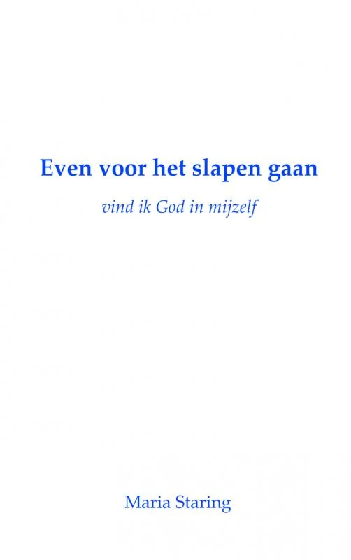 Even voor het slapen gaan – M. Staring – boek cover