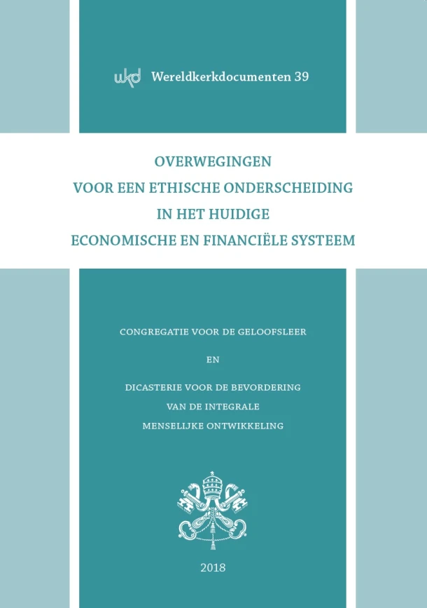 Overwegingen voor een ethische onderscheiding in het huidige economische en financiële systeem – Congregatie voor de geloofsleer – boek cover