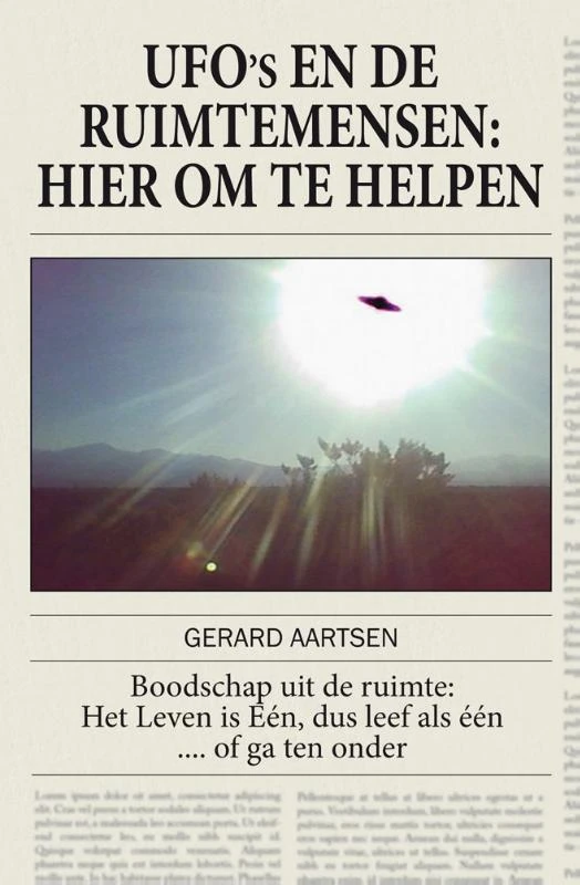 Ufo's en de ruimtemensen – Gerard Aartsen – boek cover