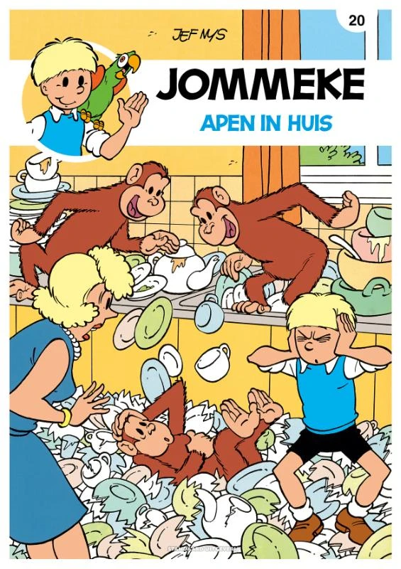 Apen in huis – Jef Nys – boek cover