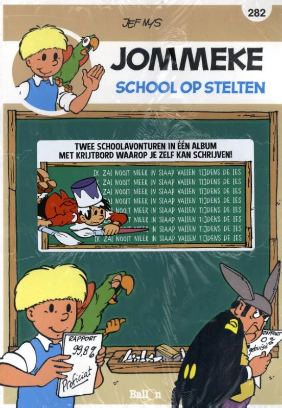 Jommeke school op stelten – Philippe Delzenne – boek cover