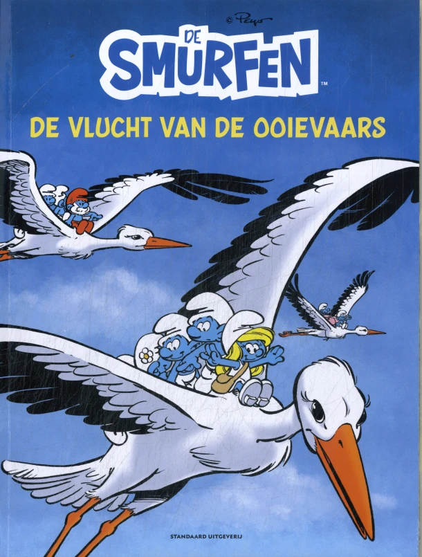 De smurfen en de ooievaarsvlucht – Peyo – boek cover