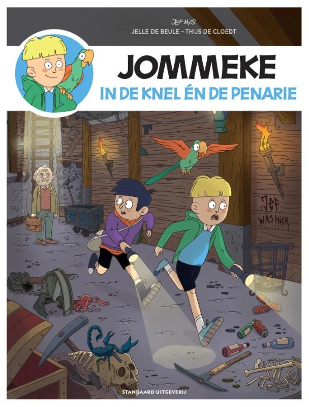 Jommeke in de knel en de penarie – Jelle De Beule – boek cover