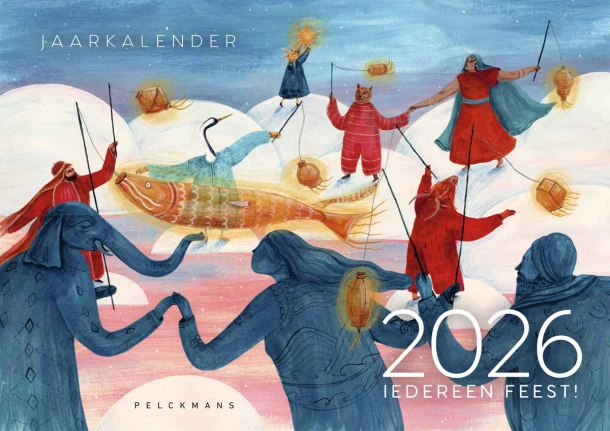 Jaarkalender Iedereen feest 2026 – Orbit vzw – boek cover