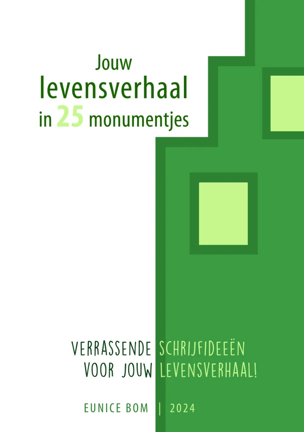 Jouw levensverhaal in 25 monumentjes – Eunice Bom – boek cover